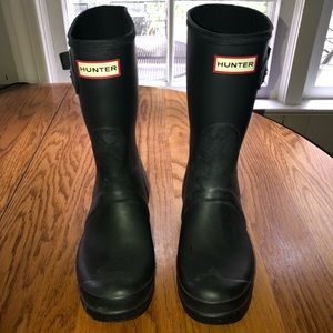 Grayish blue Hunter Boots